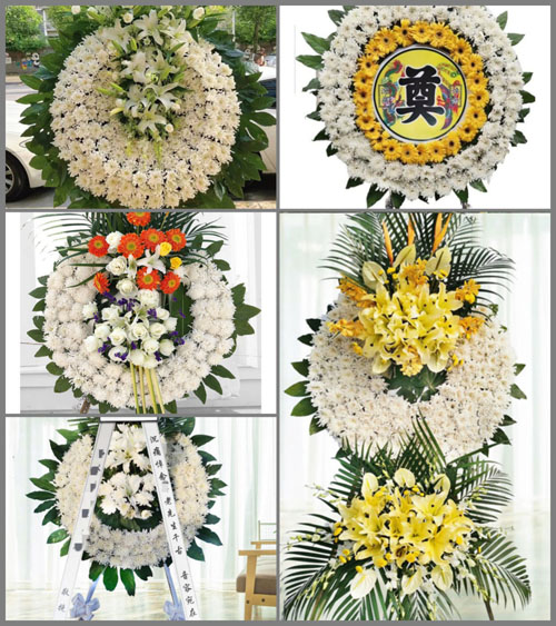 湖南永州道县白芒铺镇白泥山村花圈速递