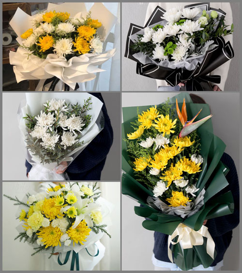 湖南永州道县白芒铺镇白泥山村白事花束代送